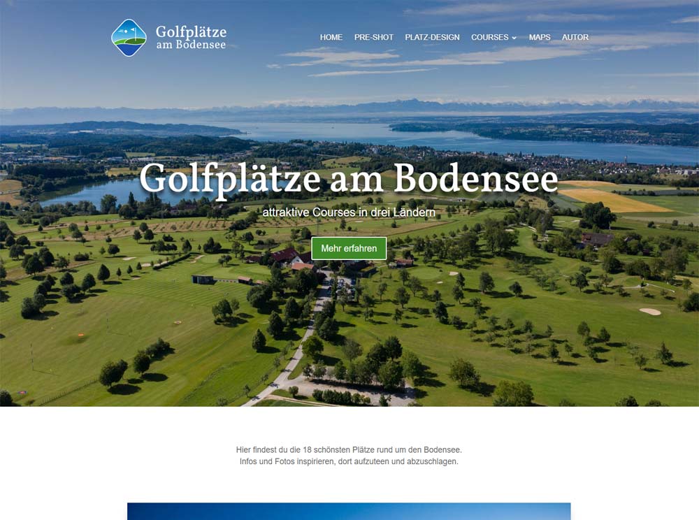 Golfplätze am Bodensee