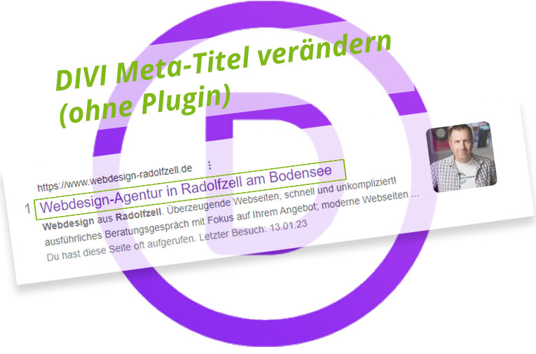 Divi Mega-Titel verändern (ohne Plugin)