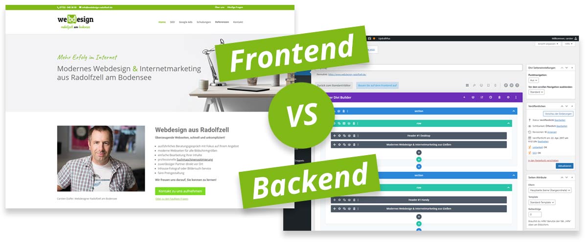 Unterschied zwischen Frontend und Backend